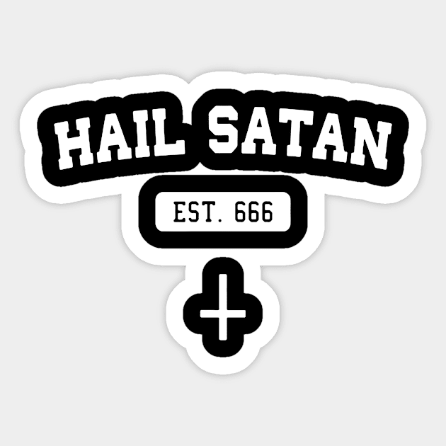 Hail Satan EST 666 Sticker by Tokyo